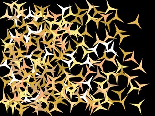 Abstract gold stars for holidays.
