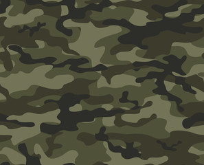 Fototapeta premium Army camouflage military seamless vector pattern for clothing, fabric prints.