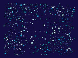 Abstract blue stars for holidays.