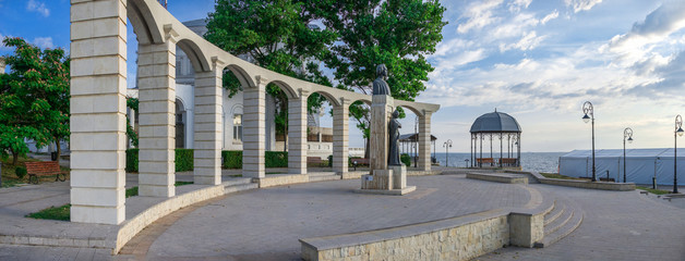 Statue of Mihai Eminescu in Constanta, Romania