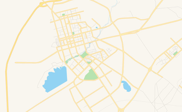 Printable street map of Karamay, China