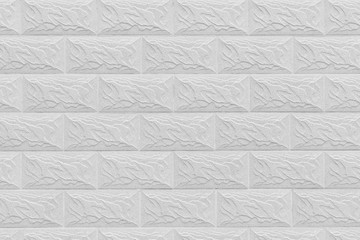 White decorative wall from brickwork background texture.