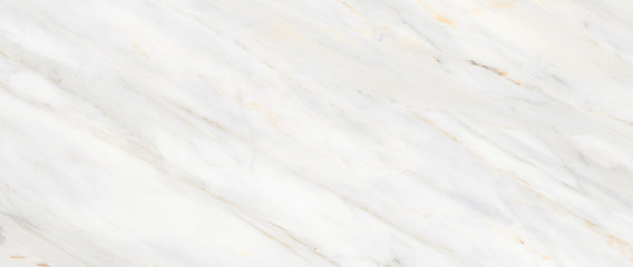 White Carrara Marble Texture Background With Curly Grey-Brown Colored Veins, It Can Be Used For...