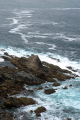 Fototapeta na wymiar rocks in the Cantabrian Sea in Asturias