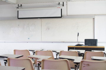 room with table and chairs