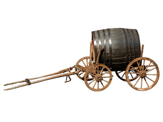 An old wine barrel in the town of Melnik-Bulgaria_1