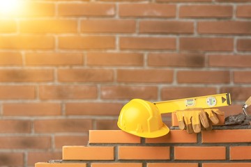 Bricklayer cement masonry build layer house worker
