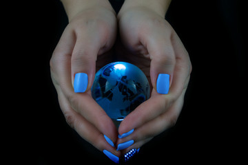 Planet in Your Hands. Save Earth. Environment Concept