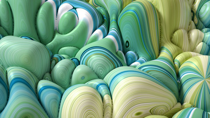 Obraz premium Soft, nice abstract background in bright colors. 3d illustration, 3d rendering.