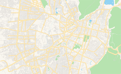 Printable street map of Jaipur, India
