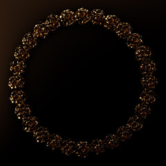 Elegant autumn background. 3d illustration, 3d rendering.