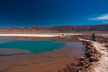 Baltinache Hidden lagoons salt lakes with tourists