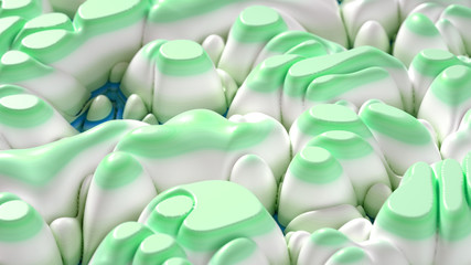 Obraz premium Soft, nice abstract background in bright colors. 3d illustration, 3d rendering.