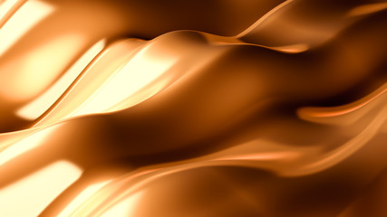 Luxury elegant metal gold background. 3d illustration, 3d rendering.