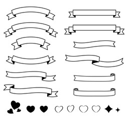 タイトルリボンのフレームセット 