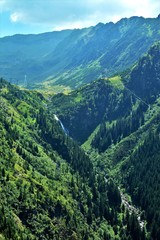 Fototapeta na wymiar landscape of the Fagaras mountains Romania