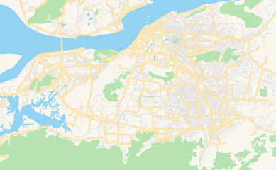 Printable street map of Guwahati, India