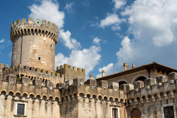 Historic buildings of Fiano Romano, Rome, Italy