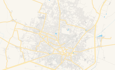 Printable street map of Guntur, India