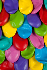 colorful deflated balloons pattern