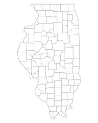 Karte von Illinois - 296520824
