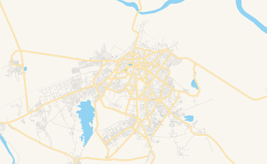 Printable street map of Bhavnagar, India