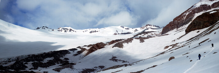 Surroundings of Kazbek mountain