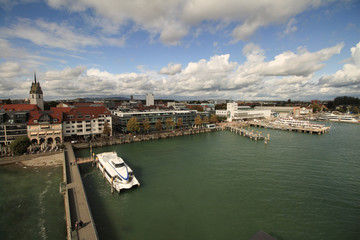 Blick auf Friedrichshafen am Bodensee
