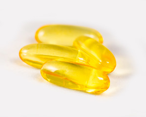 cod liver oil tablets - dietary supplement derived from liver of cod fish