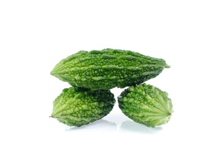 Bitter melon isolated on white background