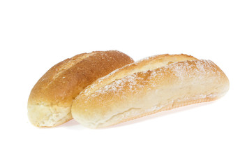 Bread isolated on white background