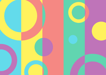 Abstract multicolored geometric minimal bright background. Punchy pastel style vector design