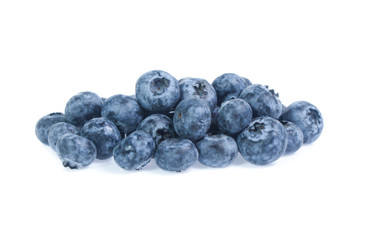 blueberries isolated on white background
