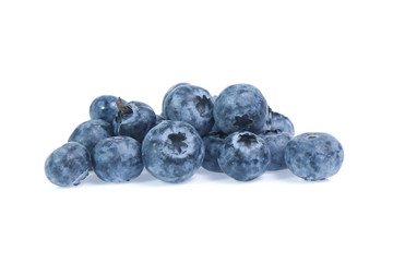 blueberries isolated on white background