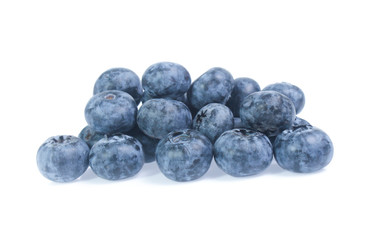 blueberries isolated on white background
