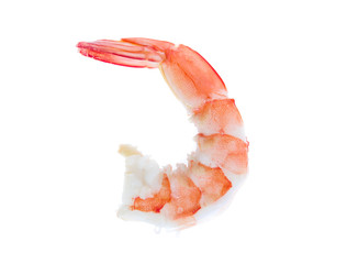 Shrimp isolated on the white background