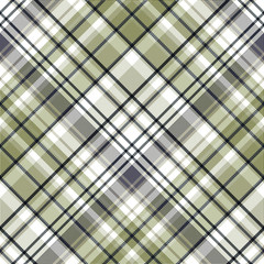 Obraz premium Seamless checkered pattern. Pale green, gray with white cell. Fabric for men's shirts.