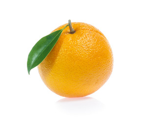 Orange fruit isolated on white background