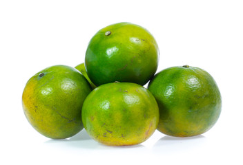 Orange fruit isolated on white background