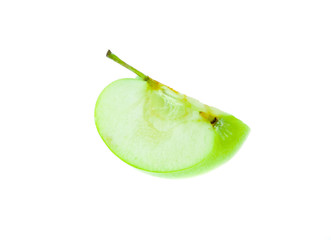 green apple isolated on white