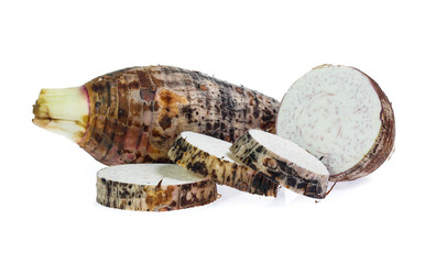 taro isolated on white background