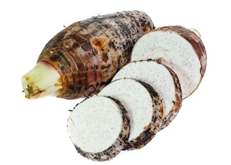 taro isolated on white background