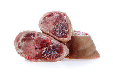 raw pork (leg) isolated on white background
