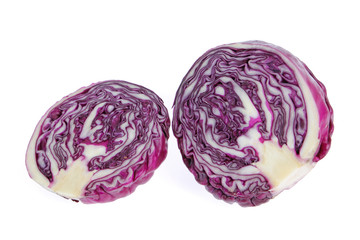 Fototapeta premium red cabbage isolated on white