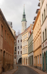 Fototapeta premium Street in the German city of Görlitz