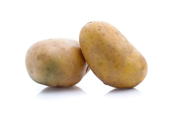 potatoes isolated on white background