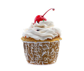 cupcakes isolated on white