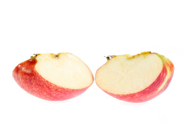 red apple isolated on white