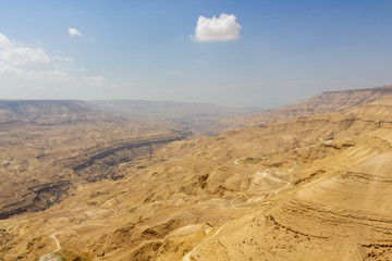Fototapeta na wymiar Wadi Mujib aka biblical Arnon Stream