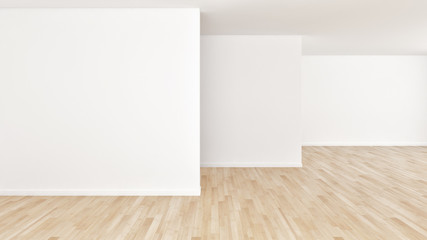 large luxury modern bright interiors empty room illustration 3D rendering computer generated image